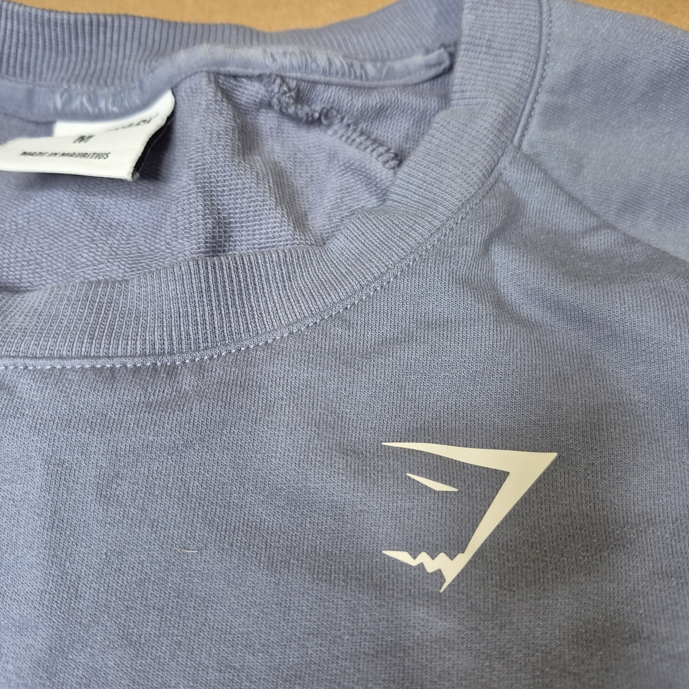 Gymshark Cornflower Blue Long Sleeve Crop Top - Picture 4 of 6